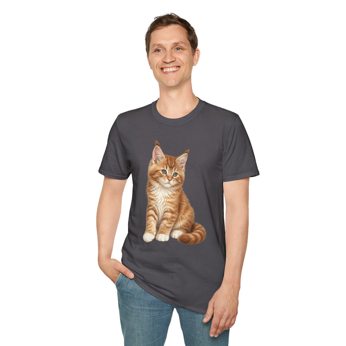 Sitting Orange Kitten T-Shirt