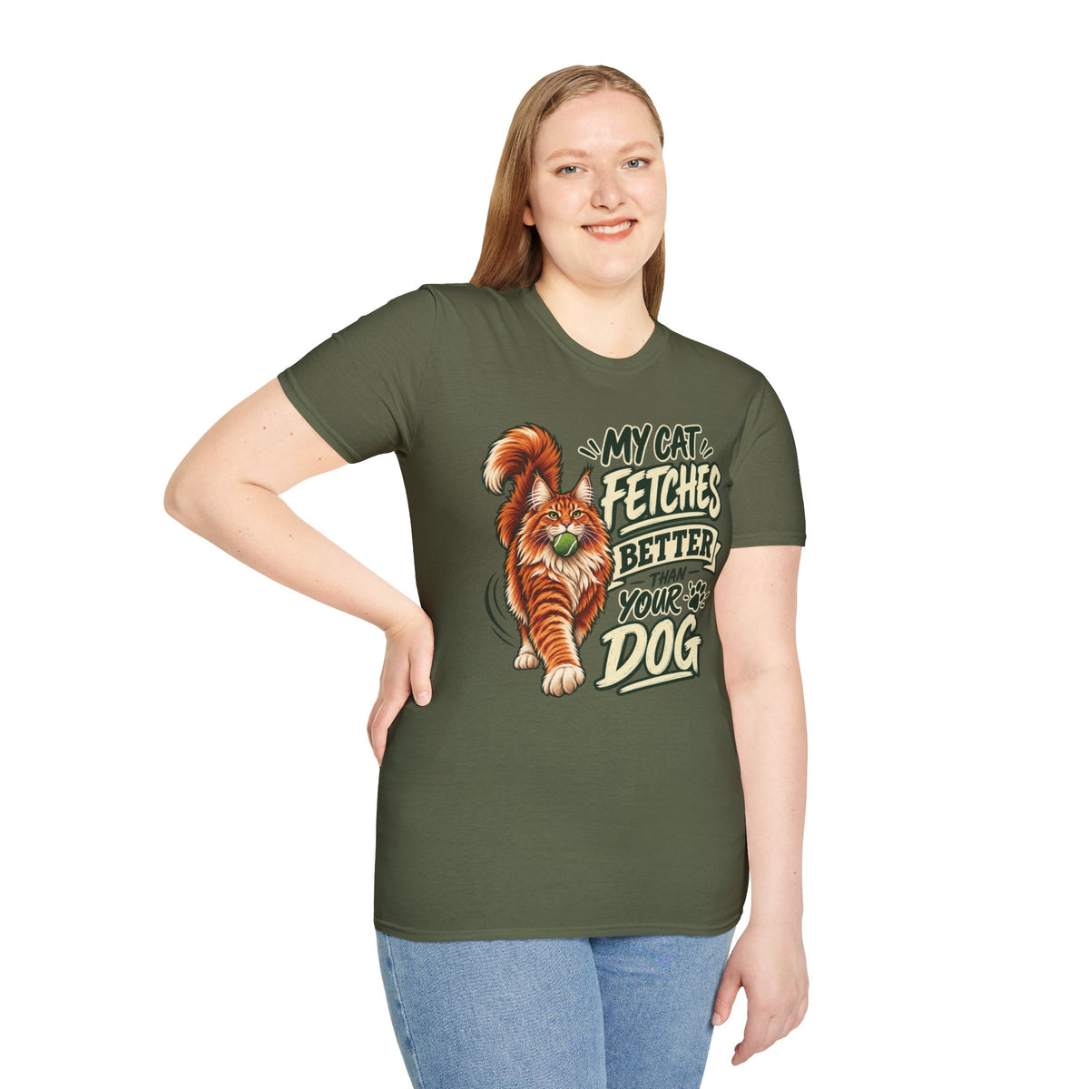 Cat Fetches Better T-Shirt