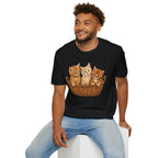 Orange Kittens Basket T-Shirt