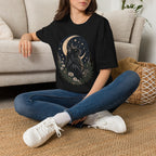 Crescent Moon Black Coon T-Shirt