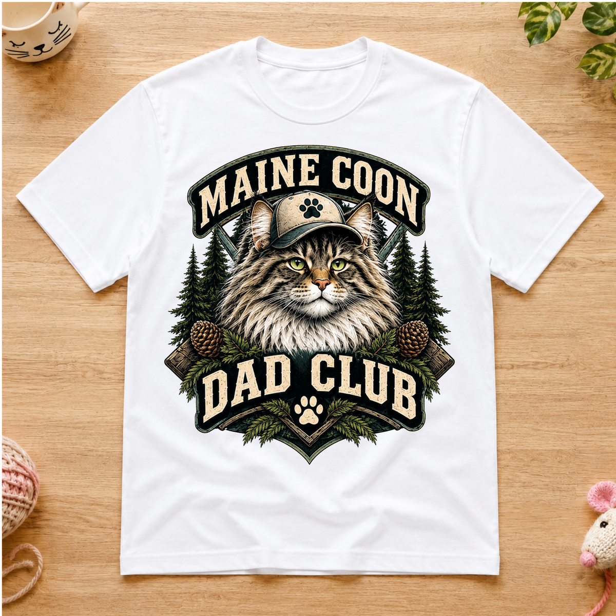 Maine Coon Dad Club T-Shirt