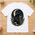 Crescent Moon Black Coon T-Shirt