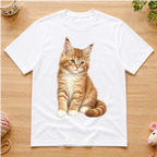 Sitting Orange Kitten T-Shirt