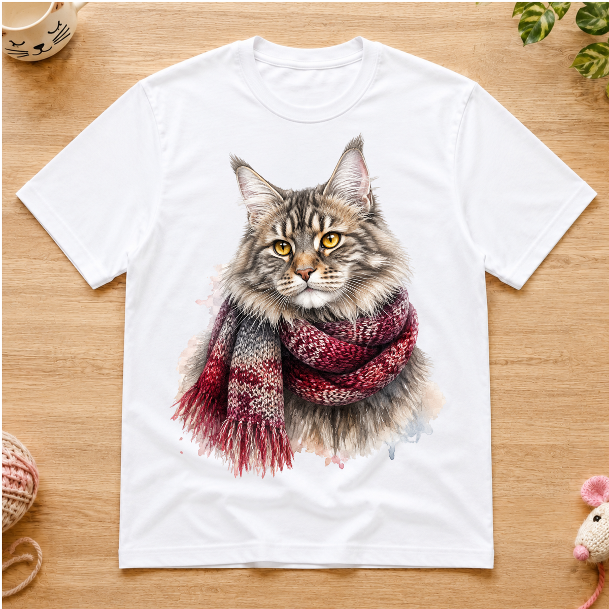 Red Scarf Coon T-Shirt