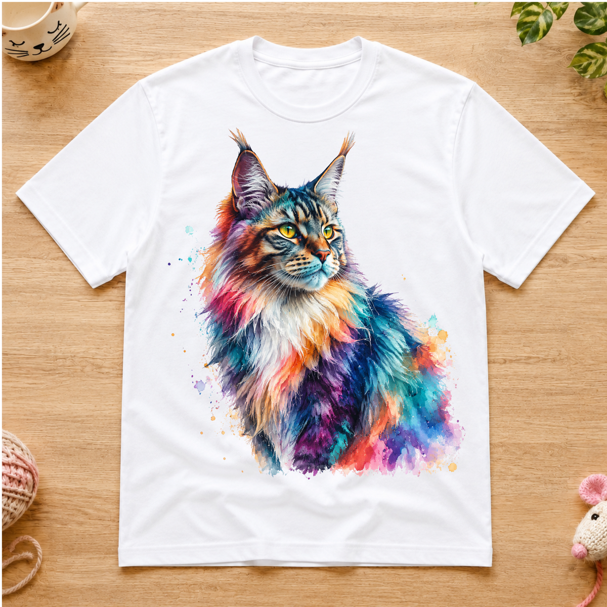 Rainbow Maine Coon T-Shirt