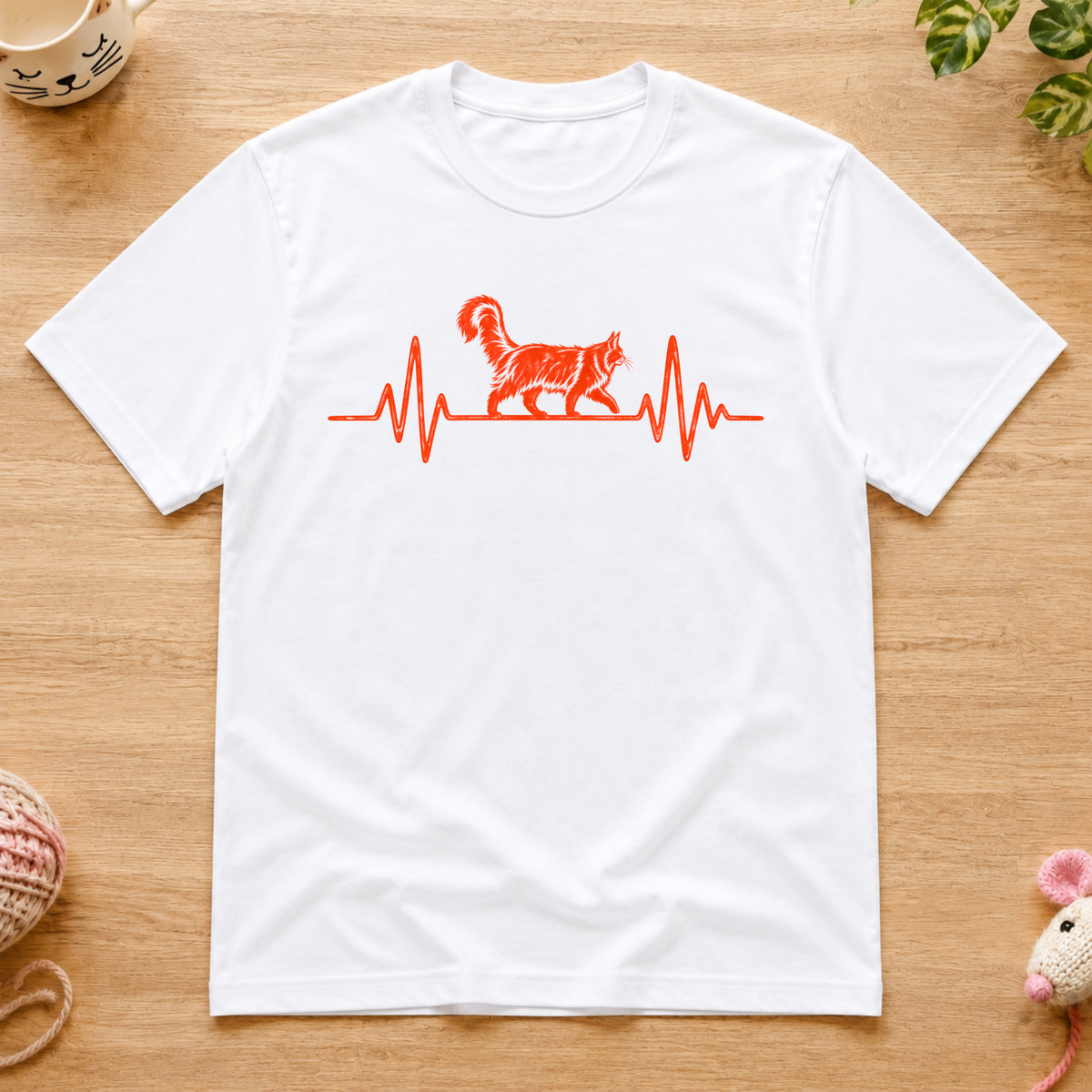 Cat Heartbeat T-Shirt