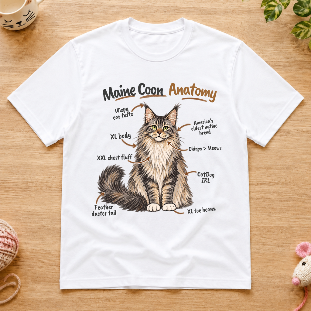 Maine Coon Anatomy T-Shirt