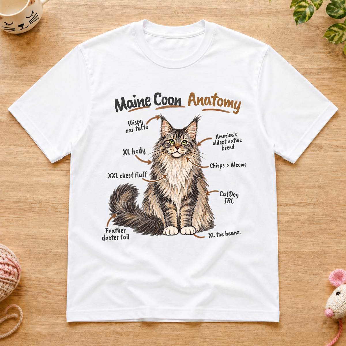 Maine Coon Anatomy T-Shirt