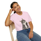 Grey White Sitting Coon T-Shirt