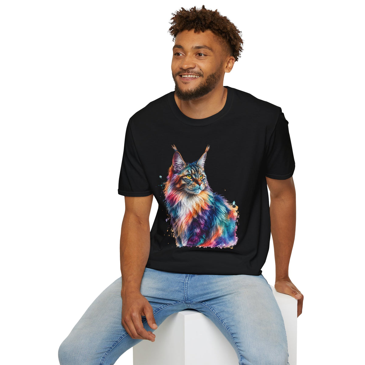 Rainbow Maine Coon T-Shirt
