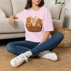 Orange Kittens Basket T-Shirt