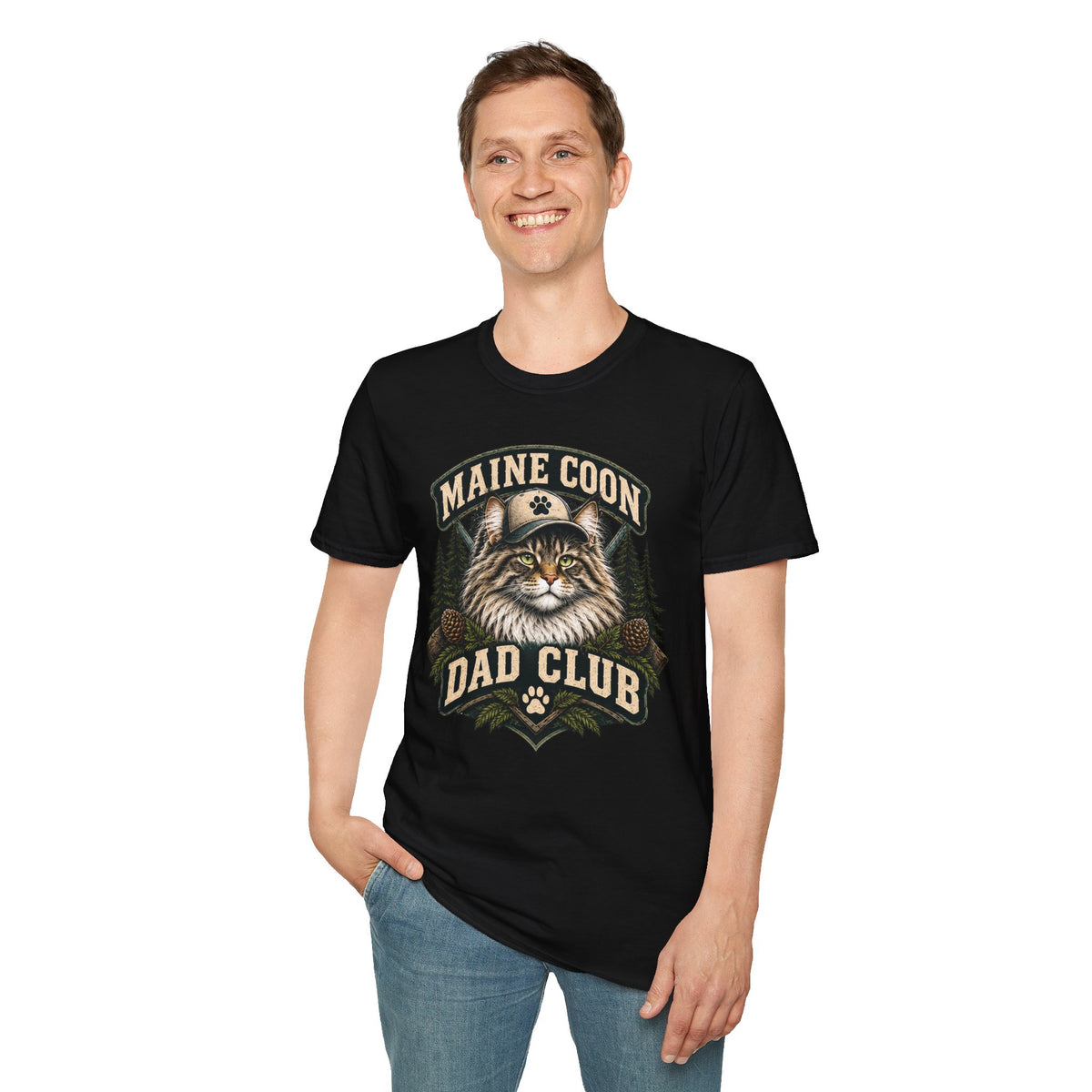 Maine Coon Dad Club T-Shirt