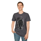 Black Swirl Tail Coon T-Shirt