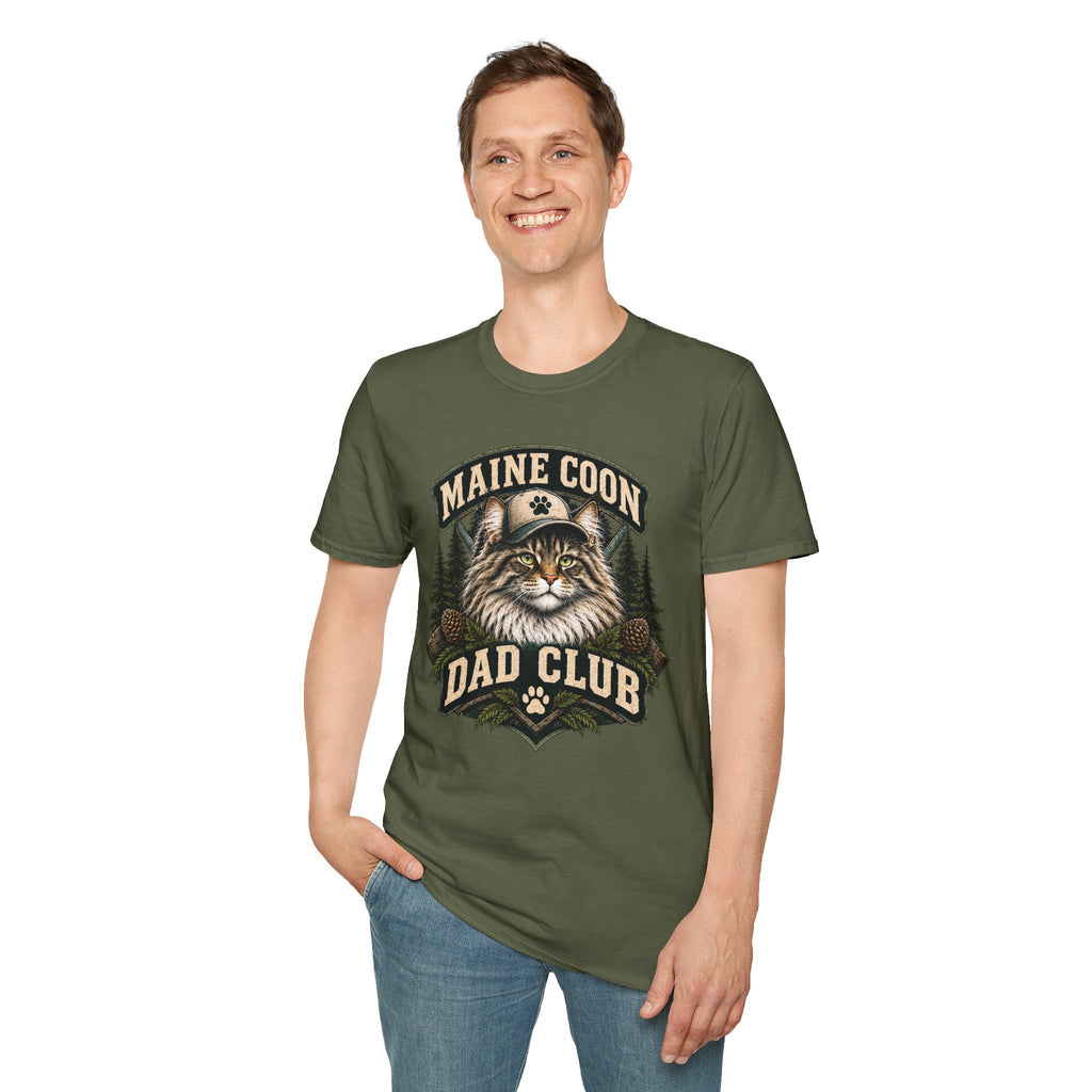 Maine Coon Dad Club T-Shirt