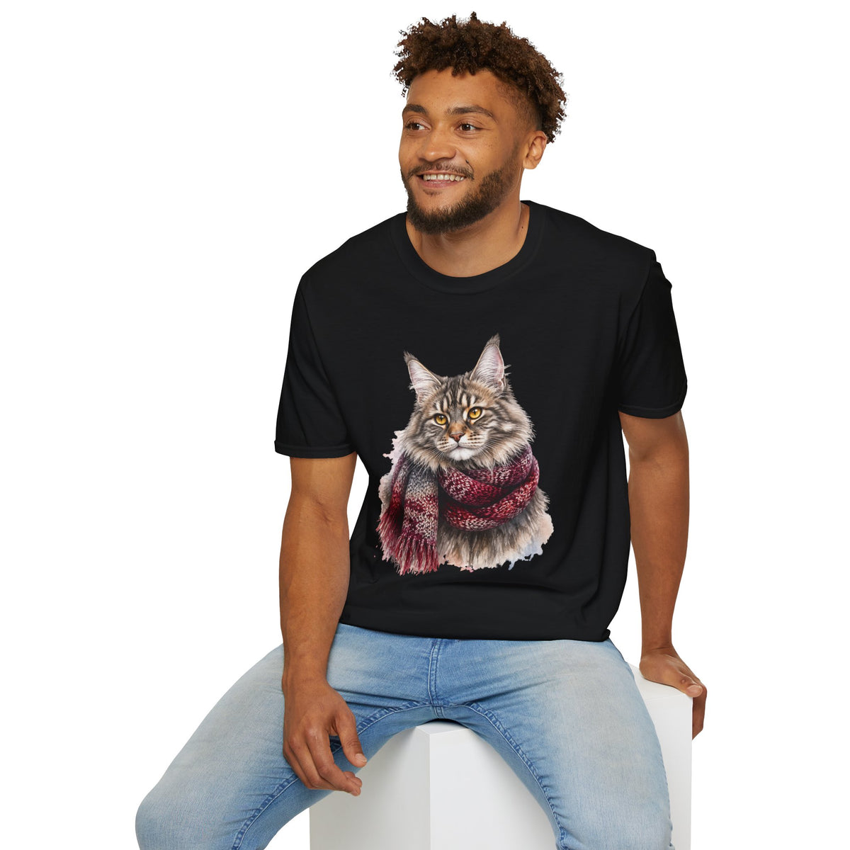Red Scarf Coon T-Shirt
