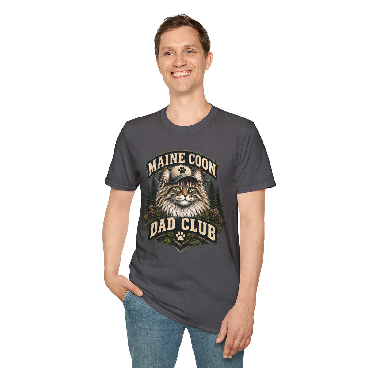 Maine Coon Dad Club T-Shirt