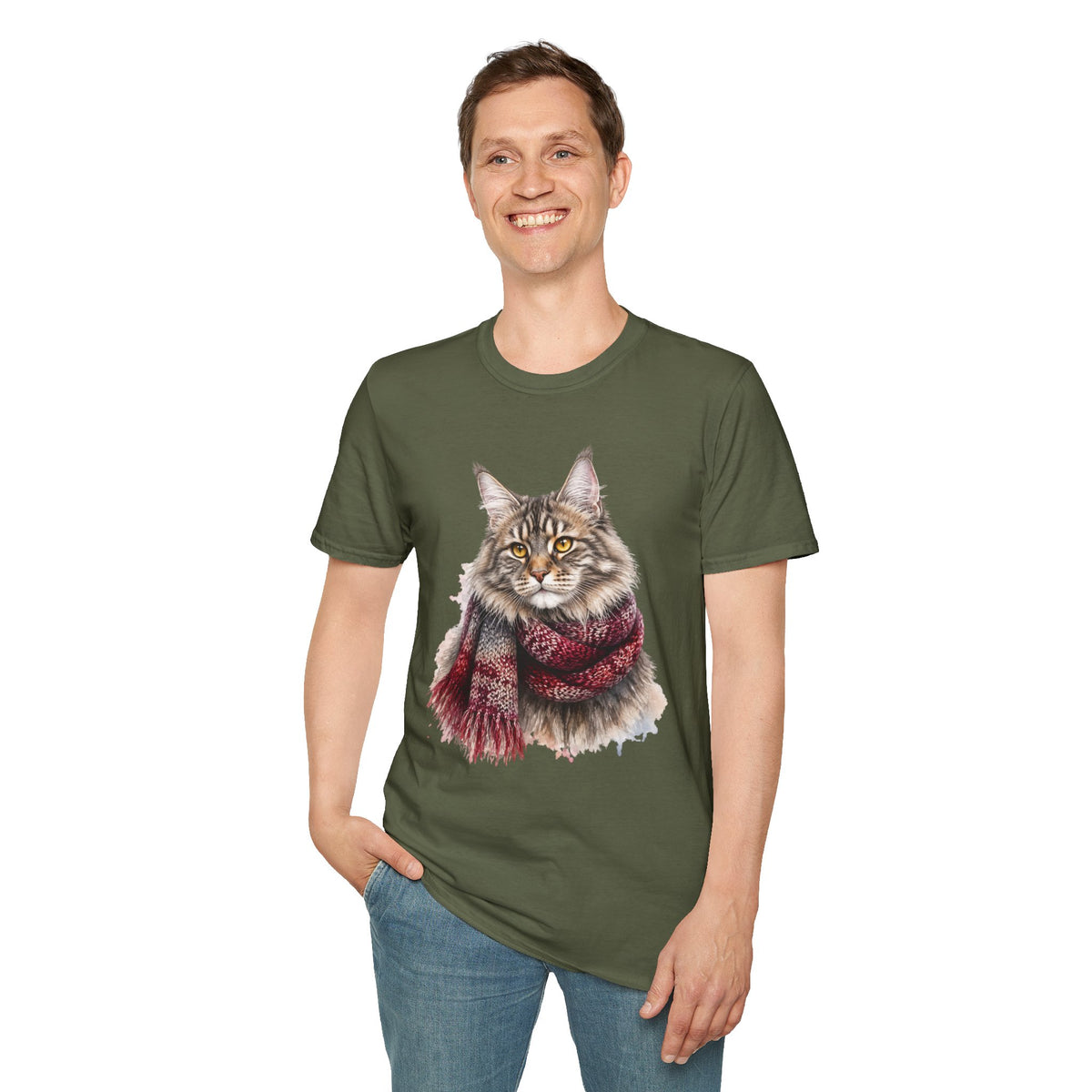 Red Scarf Coon T-Shirt