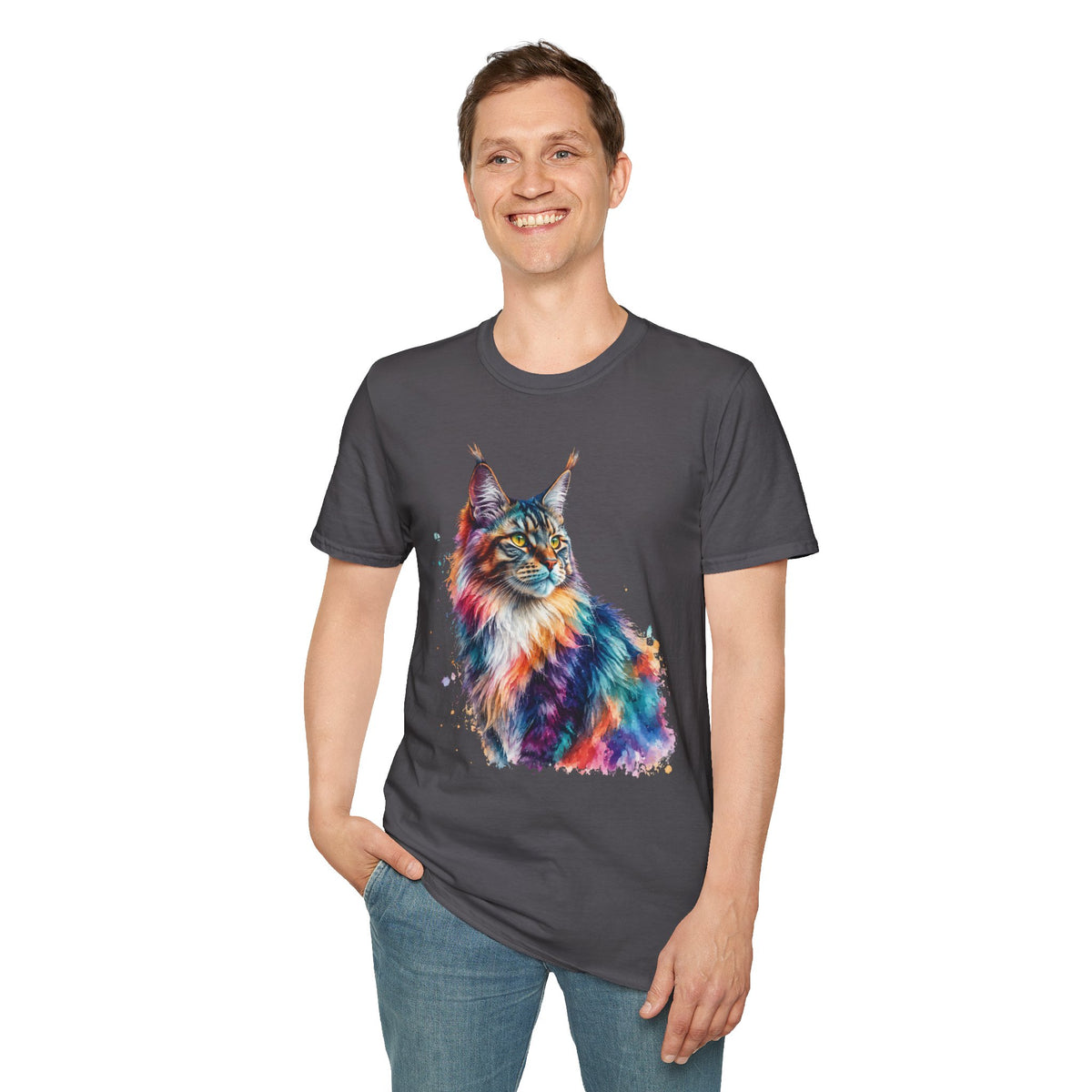 Rainbow Maine Coon T-Shirt